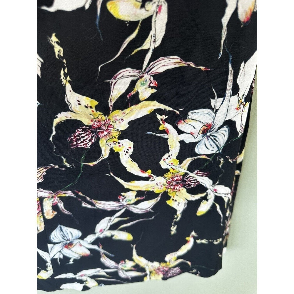 Jason Wu Midi Dress Size 8 Wild Orchid Jersey Cross Over Rouching Black …​​ - Picture 15 of 15